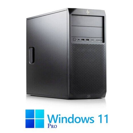 Workstation HP Z2 G4 Tower, Hexa Core i7-8700, 16GB, 512GB SSD, Win 11 Pro